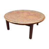Table basse en cannage