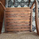 Pair of wood and cane armchairs