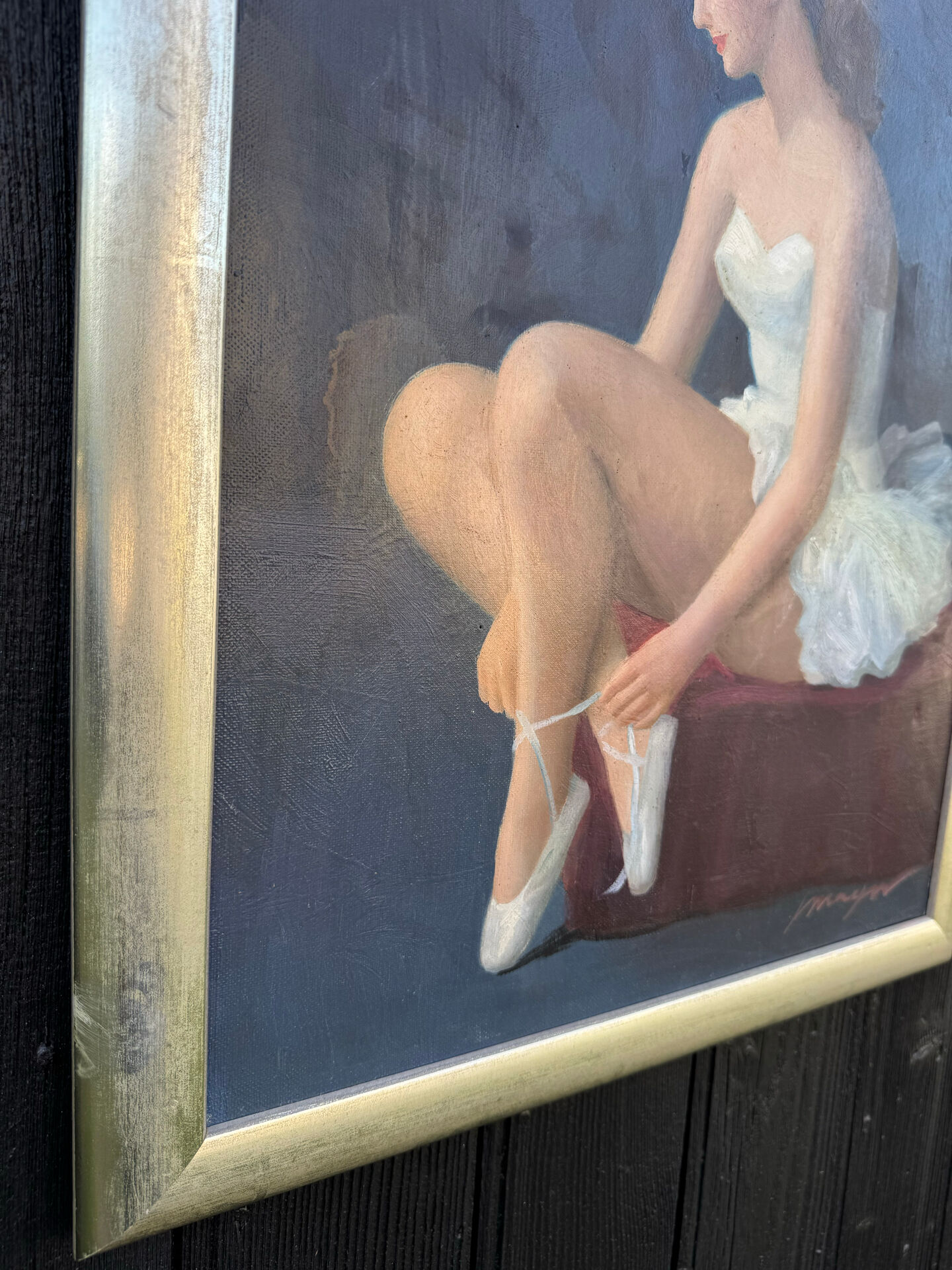 Tableau huile toile danseuse Joan MAYOR