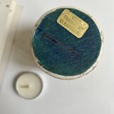 Cylindrical travertine candlestick by Fratelli Mannelli, Italian design 1970