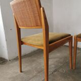 Pair of velvet chairs and canning