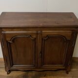 Small narrow walnut sideboard from the 19th century