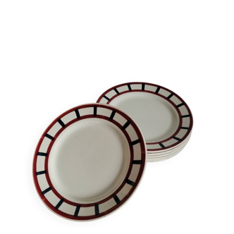 Lot de 7 assiettes à dessert Béarn HBCM