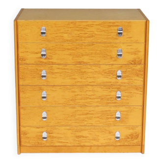 Commode six tiroirs années 70
