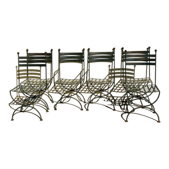 Chaises et fauteuils en fer forgé
