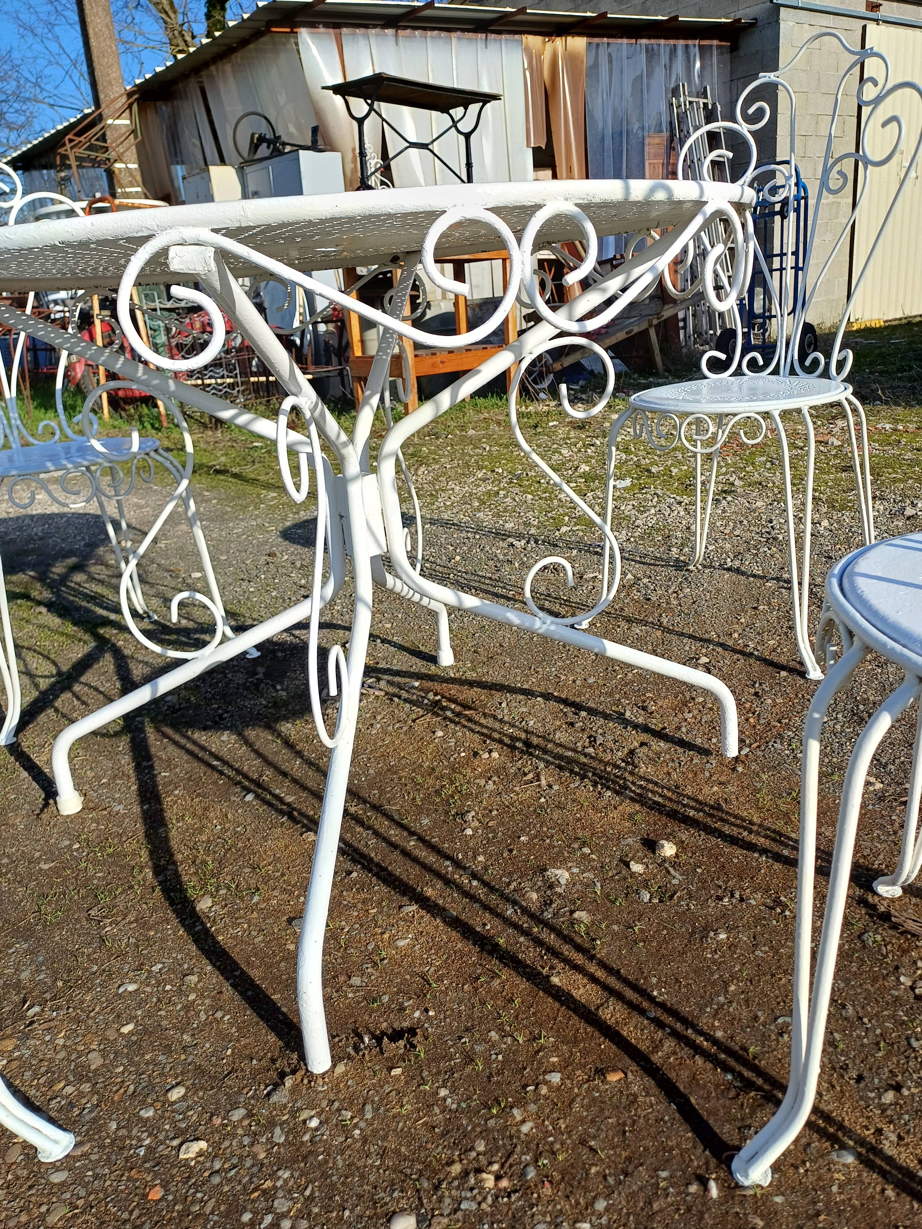 Wrought Iron Garden Furniture 1900