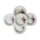 Set of 5 hollow porcelain plates