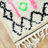 Handmade tribal berber carpet 263 x 152 cm