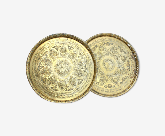 Plateaux oriental en laiton