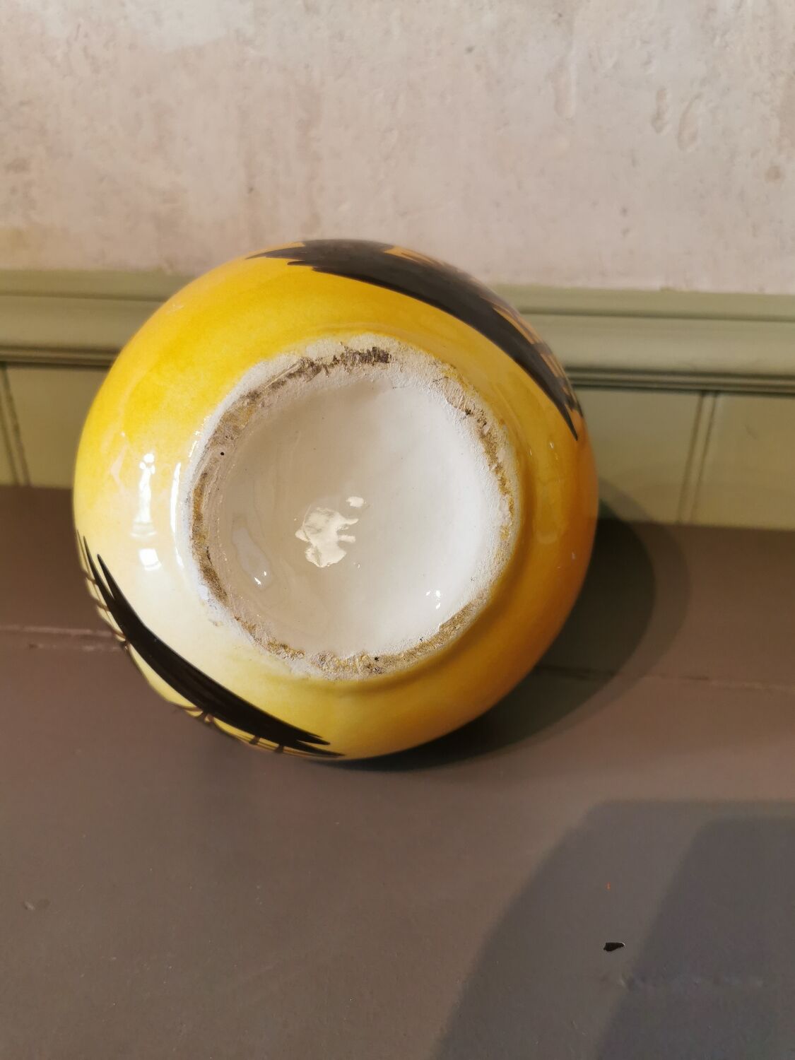 Vintage gargoulette with cicada