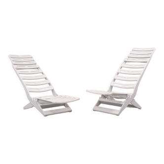 Fanini Fain Ascoli Piceno Maratea folding chairs, 1970s, Italy