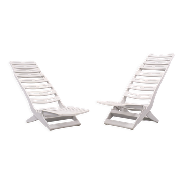 Fanini Fain Ascoli Piceno Maratea folding chairs, 1970s, Italy