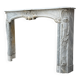 Louis XV fireplace in blue Turquin marble, 18th century.