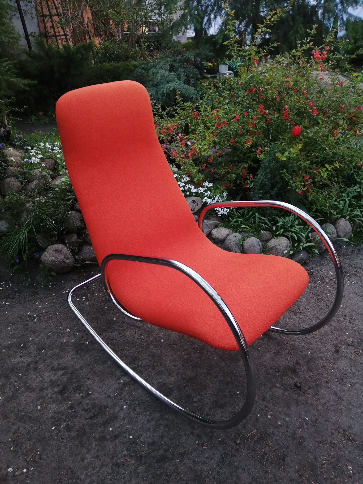Rocking chair S 826, designed by U. Böhme, Thonet, 1970s