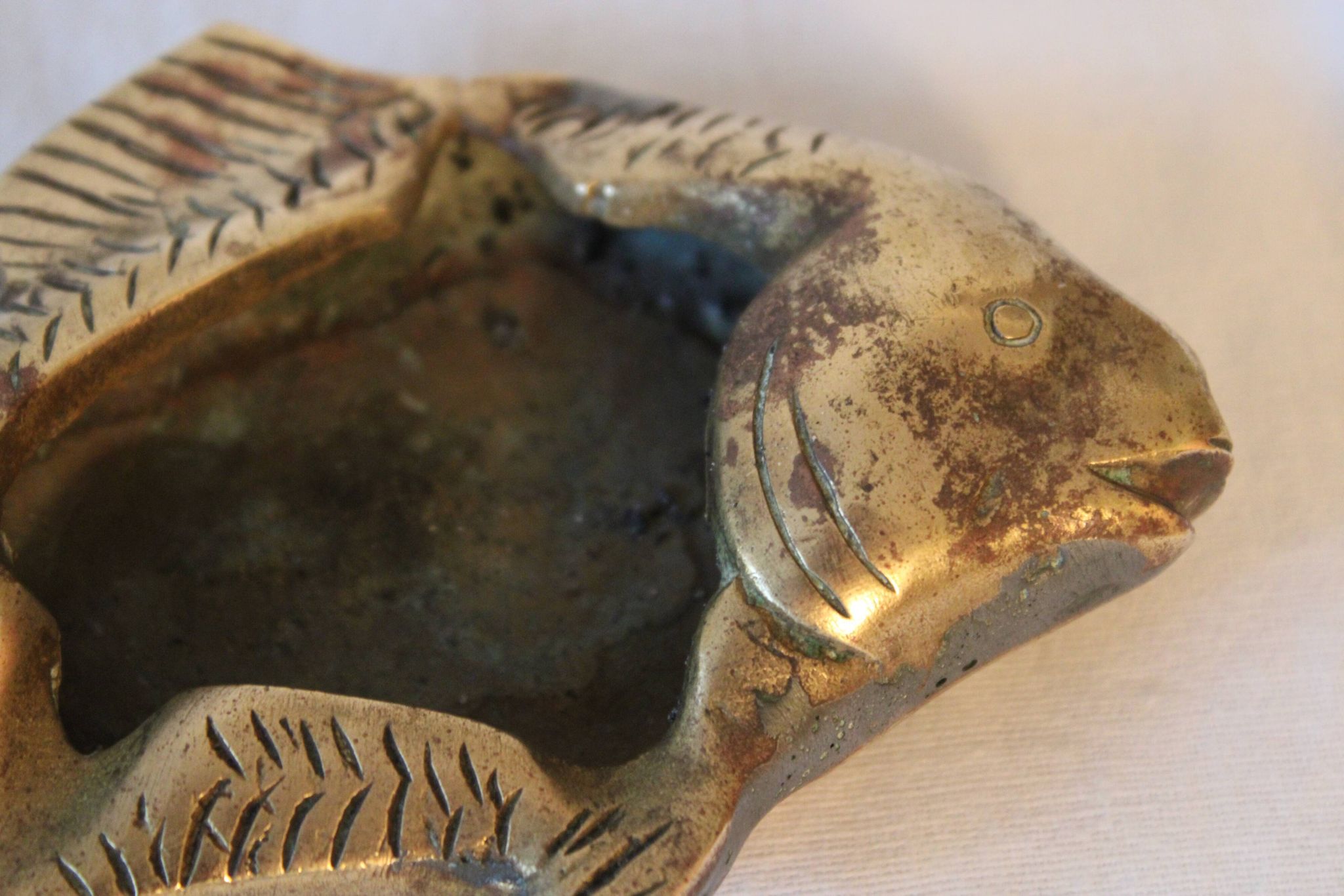 Brass ashtray