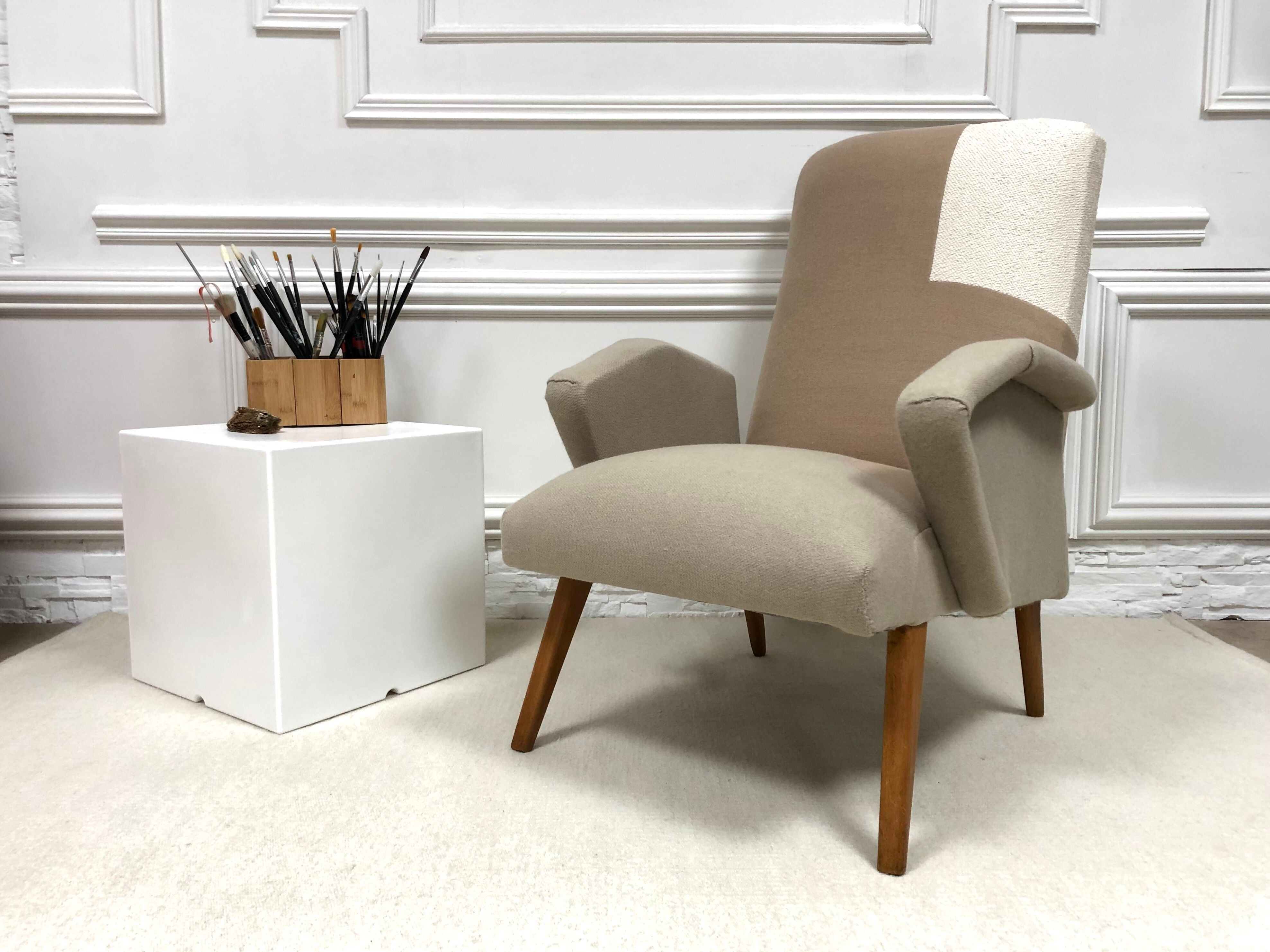 Restored Scandinavian vintage armchair