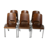 6 chaises baumann v6 hêtre moyen