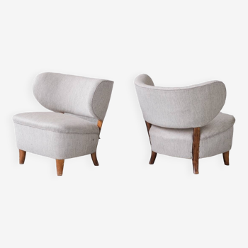 Pair of mid-century lounge chairs