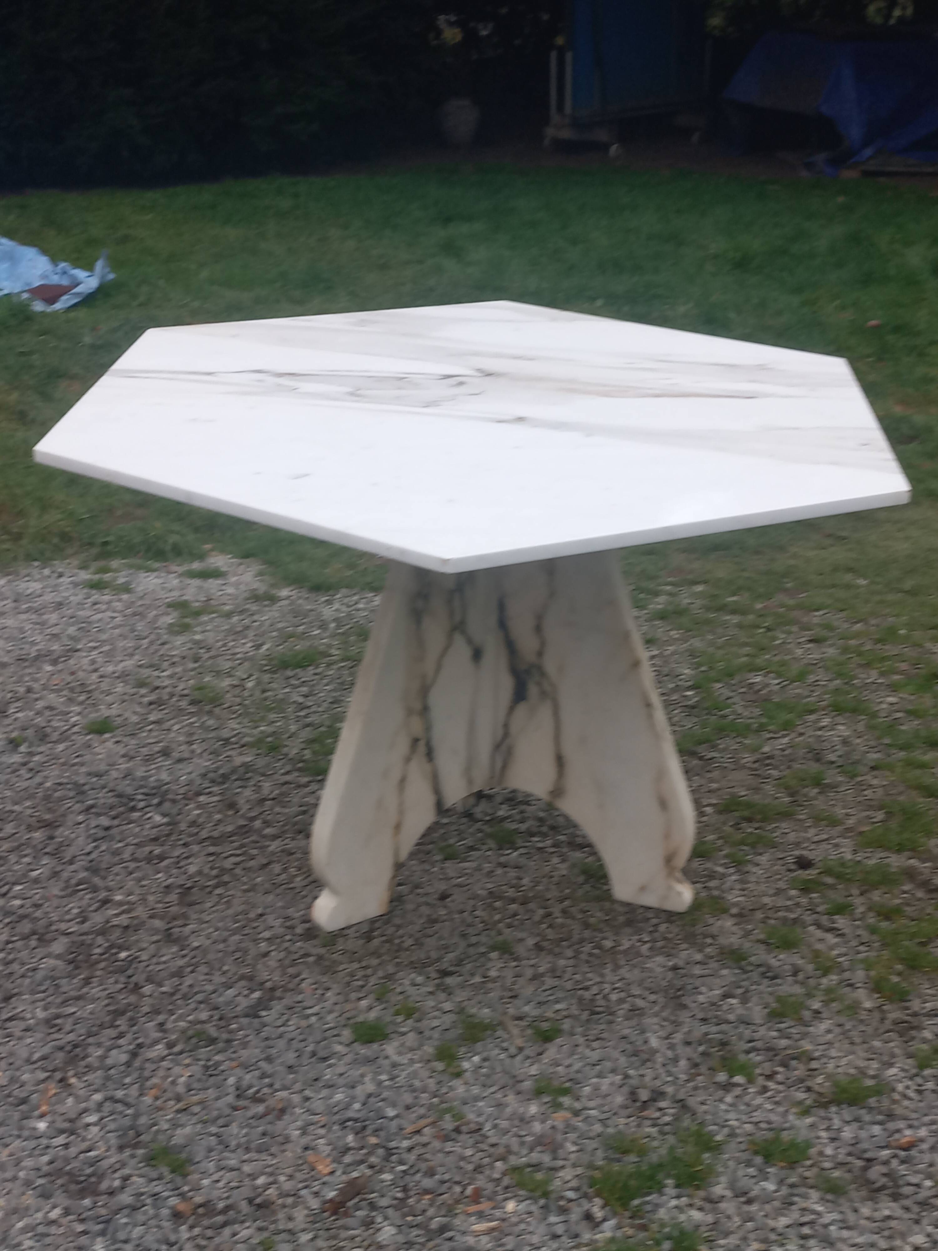 Table design en marbre des années 70