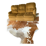 3-seater velvet sofa bed