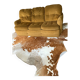 3-seater velvet sofa bed