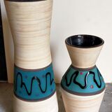 W vase duo.  Germay 50s