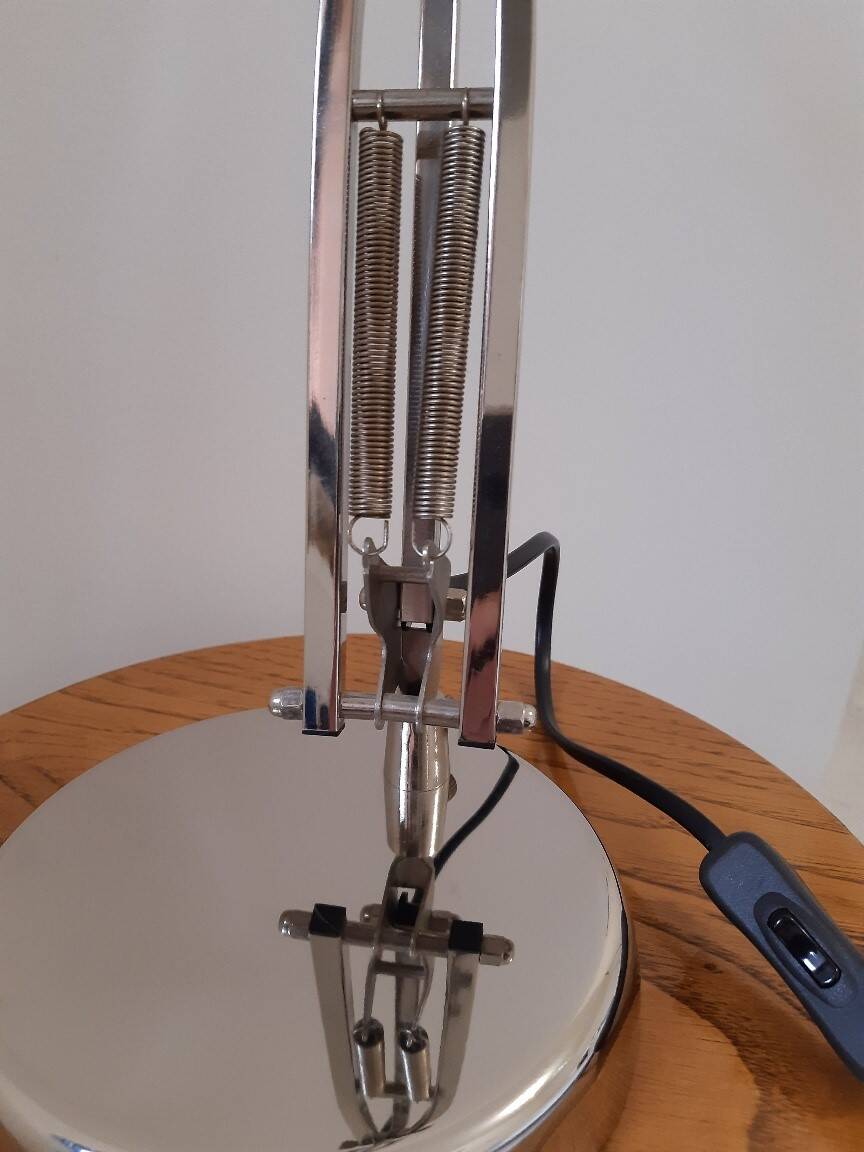 Pair of articulated lamps vintage 1980s industrial design