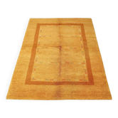 Ancient Asian rug in cotton and wool, large knot, 79 x 55 in.