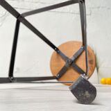 Biénaise fixed industrial workshop stool, circa 1940