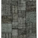 Handmade Anatolian Vintage 171 cm x 242 cm Black Patchwork Carpet