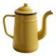 Vintage Pastel Yellow Enamel Coffee Pot - Chic Country Decor