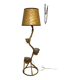 Rattan and bamboo plant holder floor lamp from the 70s