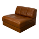 De Sede DS 76 Lounge Chair  Sleeping Sofa Cognac Leather, Switzerland, 1970
