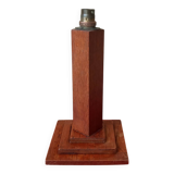 1950s oak lamp base