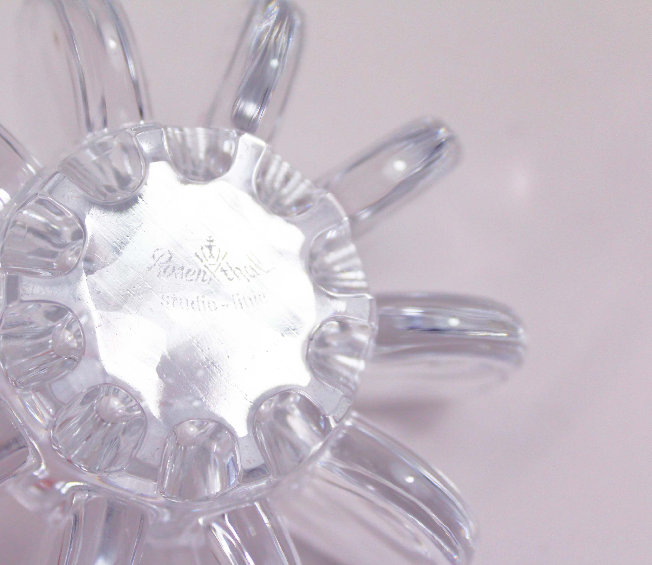 ROsenthal Studio Line Crystal candlestick