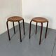 Vintage Industrial Stools from Marko, 1950s, Set of 2