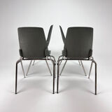 Ensemble de 4 chaises vintage Fantasia France années 1960