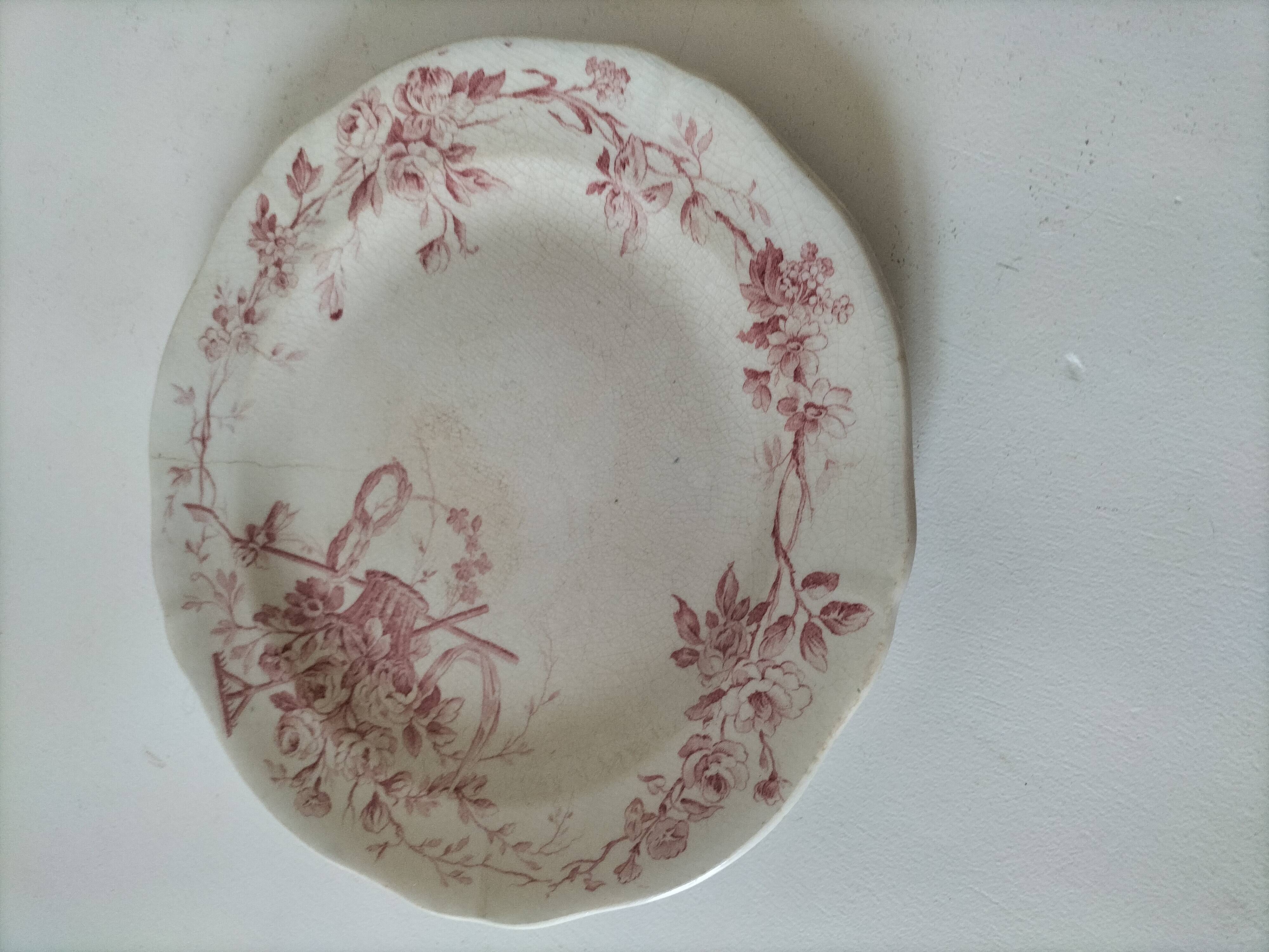 Antique Gien plate – Danube decor