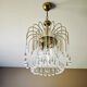 Vintage Italian cascade chandelier from the 1970s.