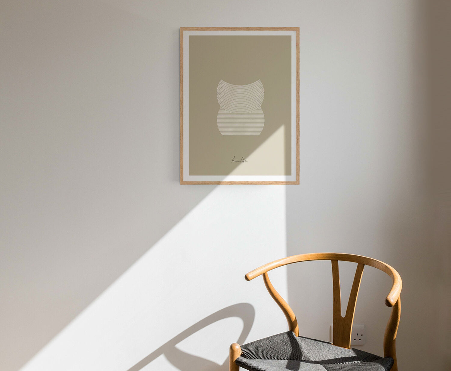 Gravure d’art de giclée géométrique, A3