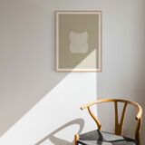 Geometric giclee art print, A3