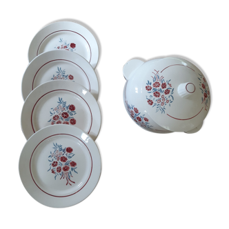 Assiettes et legumier Badonviller