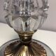 Small Art Deco lamp, bedside or atmosphere, glass and brass