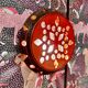 Large ceramic wall light "1950 design".