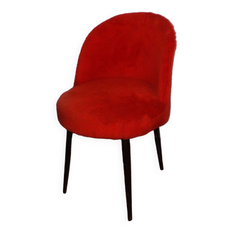 Fauteuil fourrure vintage