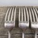 6 Christofle forks in silver metal Christofle model Fidélio Baguette