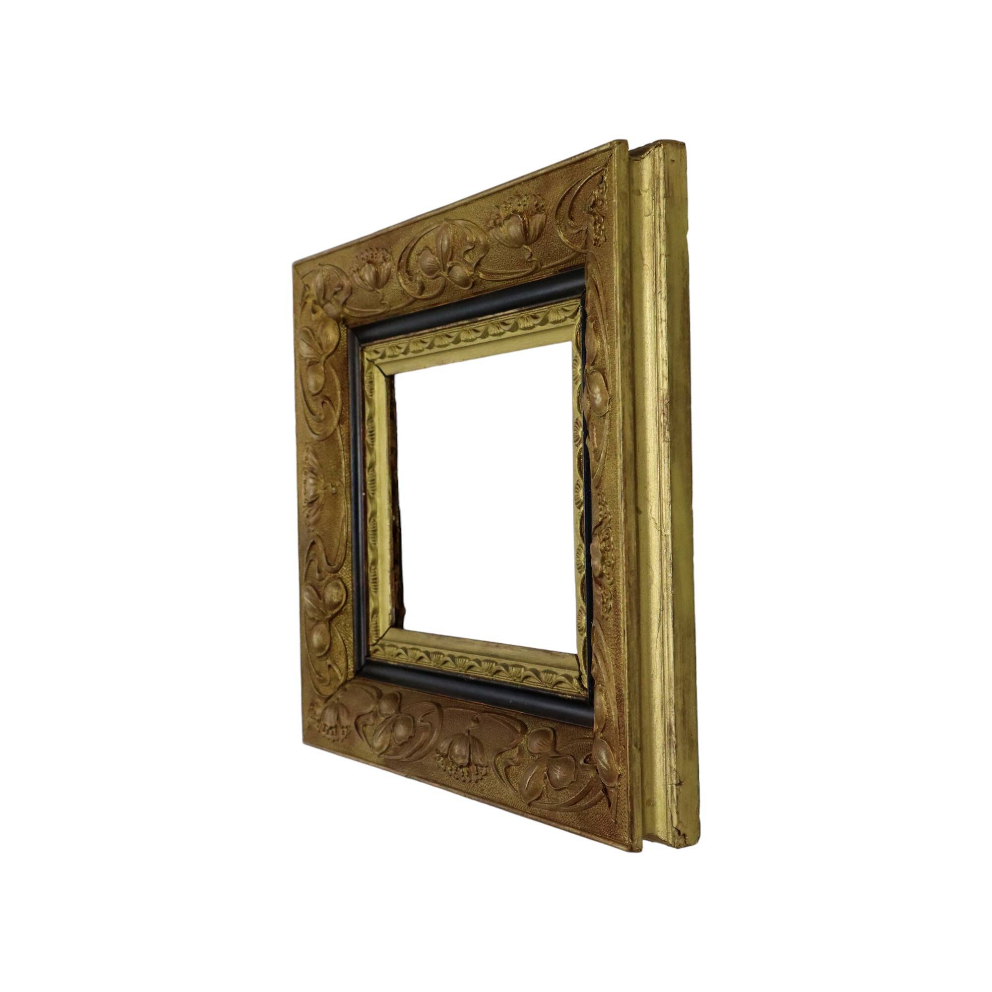 Antique Gilded Wooden Frame Classic Baroque Style Frame 38x33cm