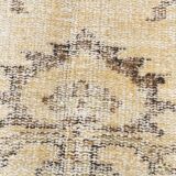 Tapis turc doux en laine fait main jaune pâle 5x8, 159x238 cm SK 5244