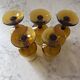 Service de 5 verres soufflés bouche