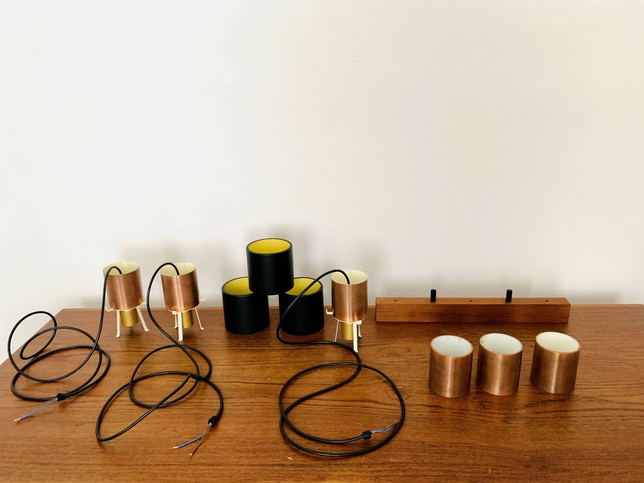 Danish Copper Cascading Lamp